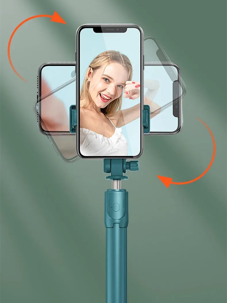 Wireless Selfie Stick Foldable Phone Stand Portable Retractable Tripod Phone Mount Monopod For IPhone, Xiaomi, Huawei.