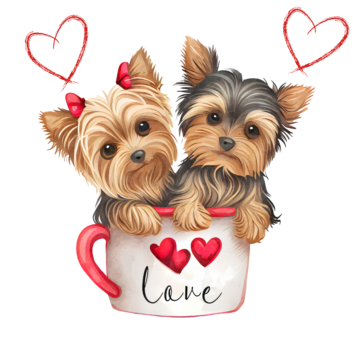 All about Yorkies Vinyl Heat Transfers