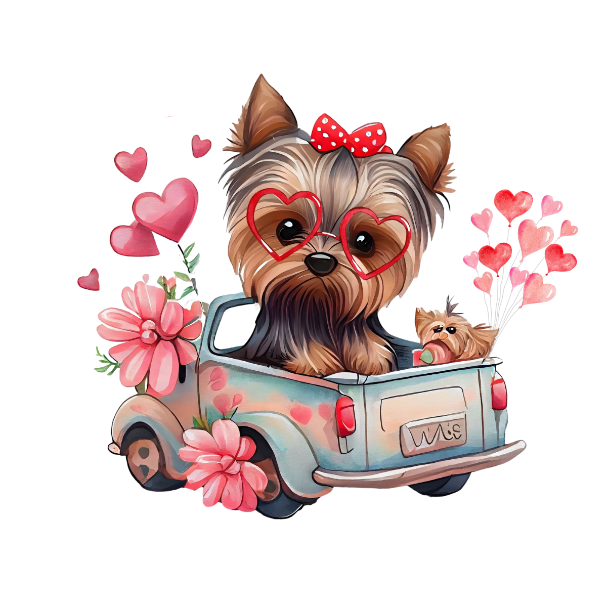 All about Yorkies Vinyl Heat Transfers